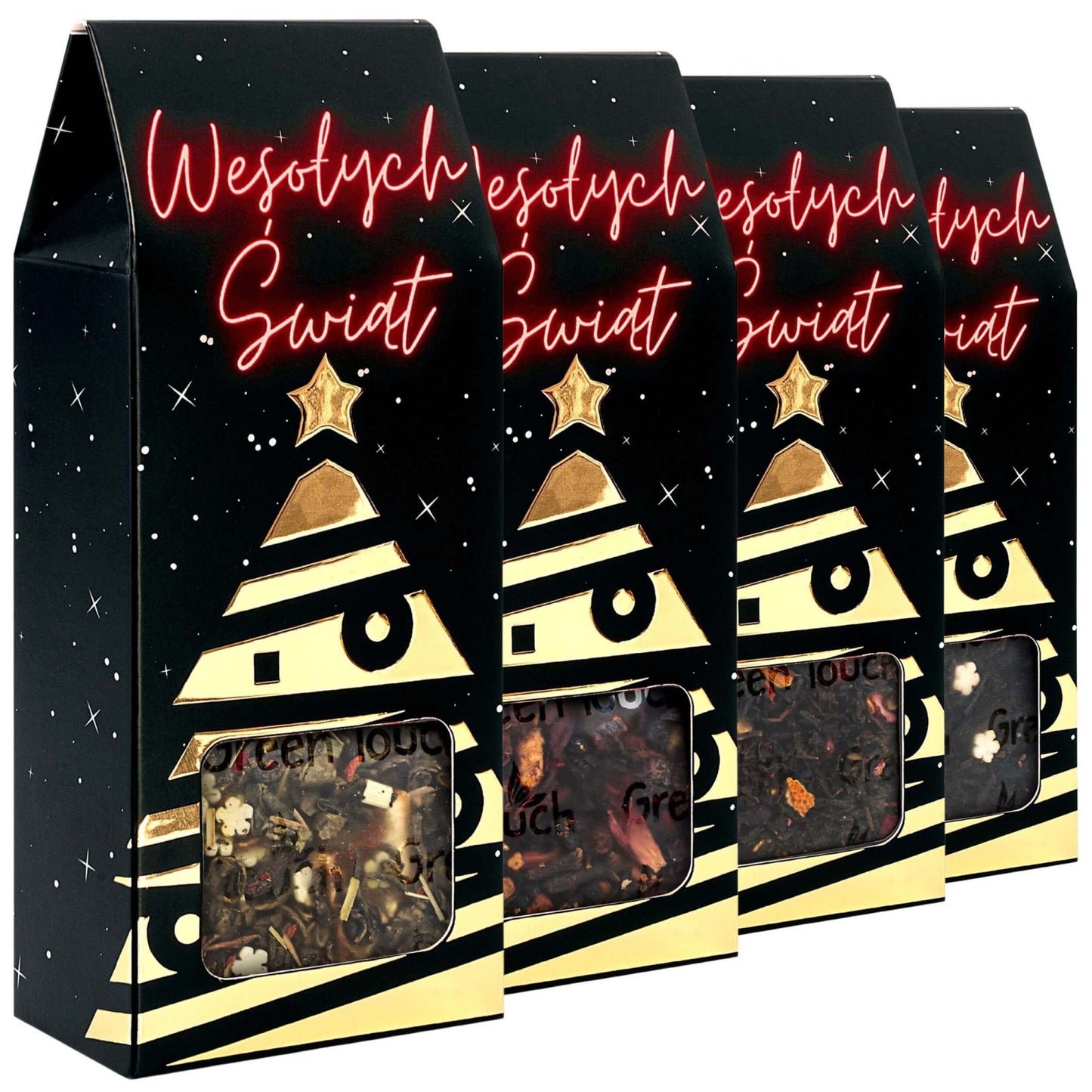 Zestaw świątecznych herbat w pudełkach 4szt.