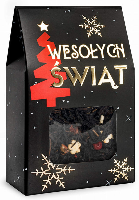 Mała herbata świąteczna w okazjonalnym pudełku podziękowanie