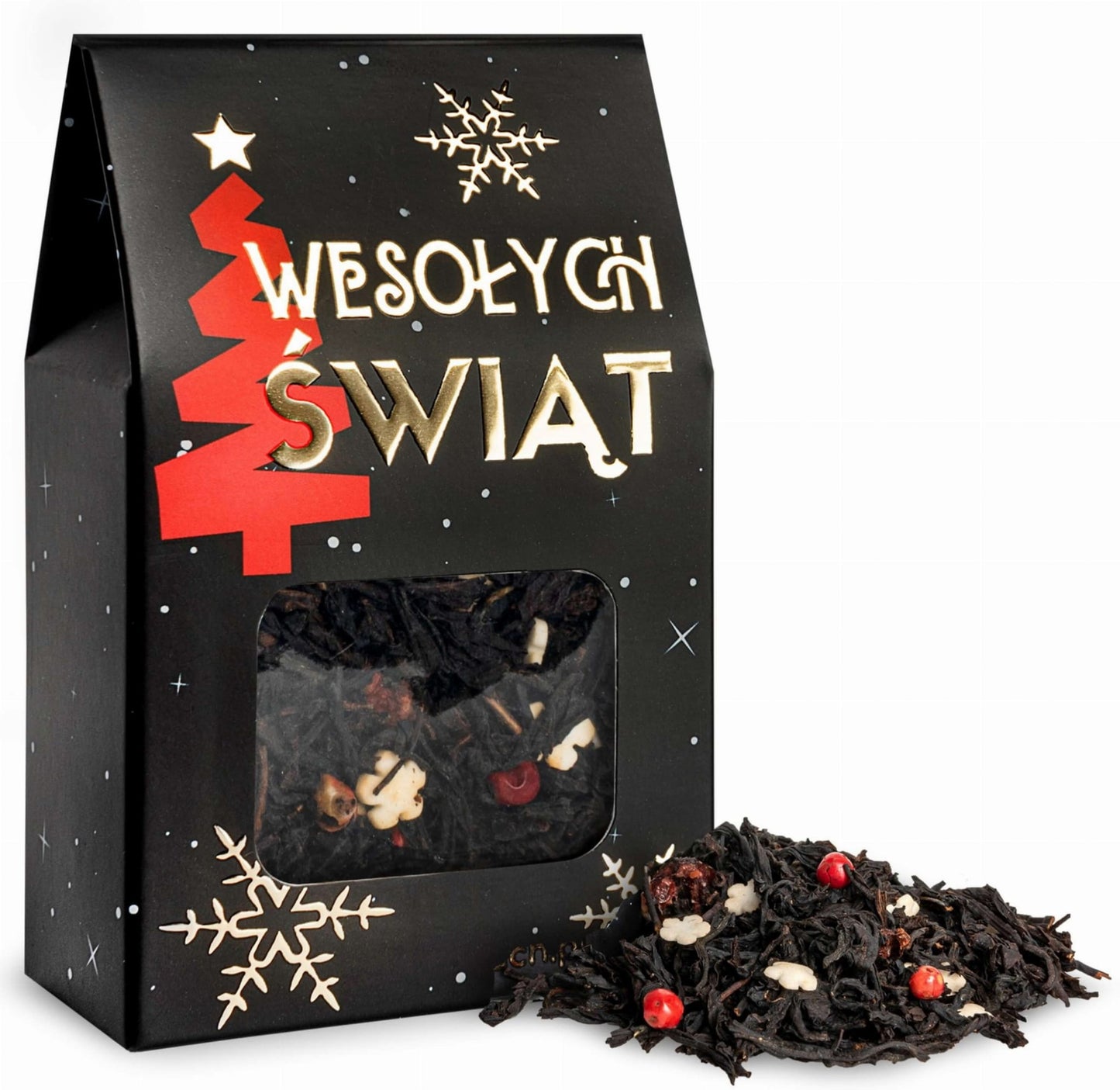 Mała herbata świąteczna w okazjonalnym pudełku podziękowanie