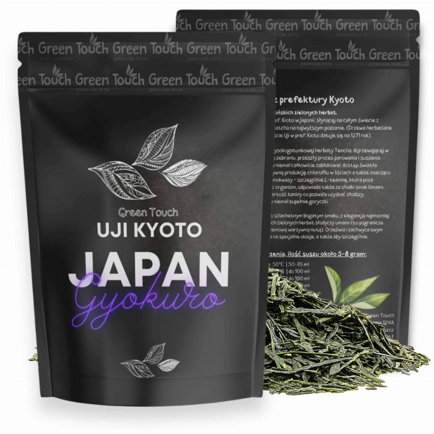 Gyokuro japońskie Kyoto Uji 80 g – cienowana japońska zielona herbata o smaku umami