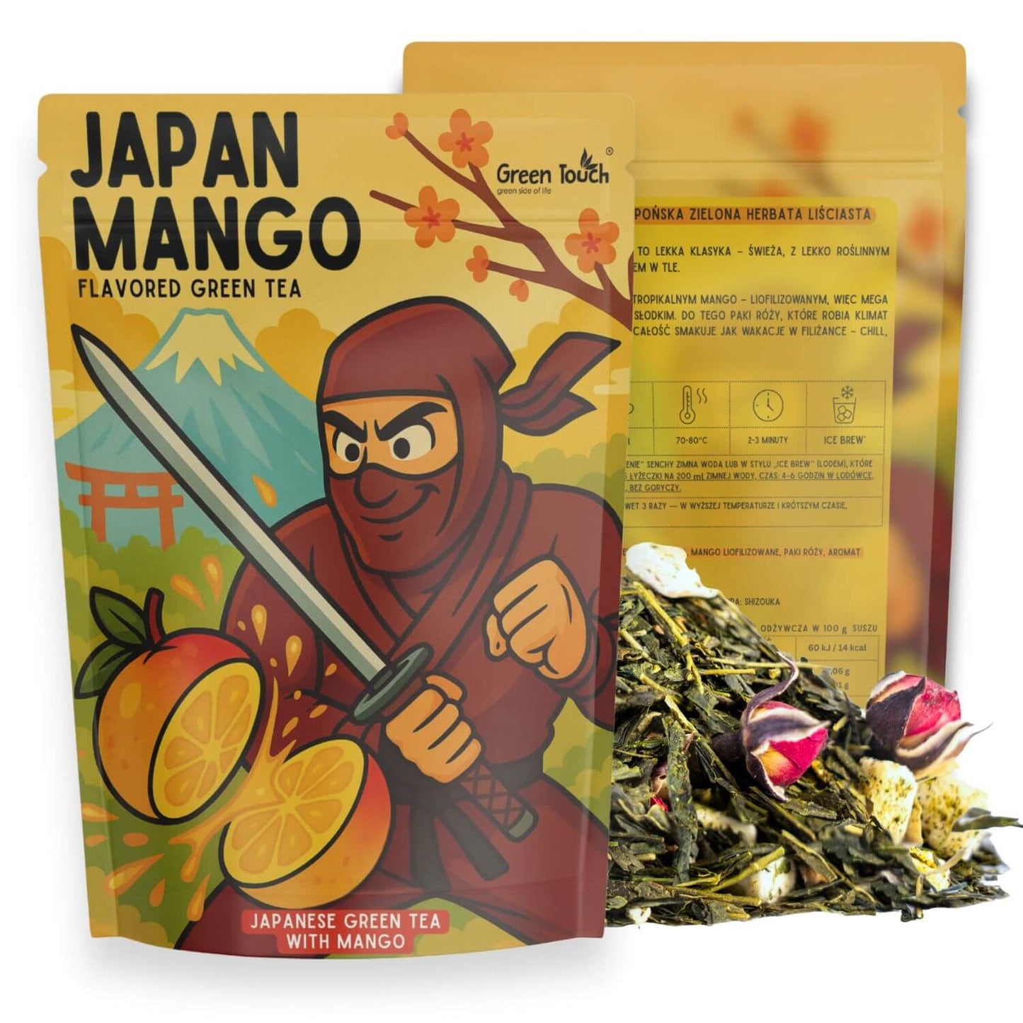 Japan Mango 50 g - herbata zielona japońska sencha Shizuoka mango naturalna