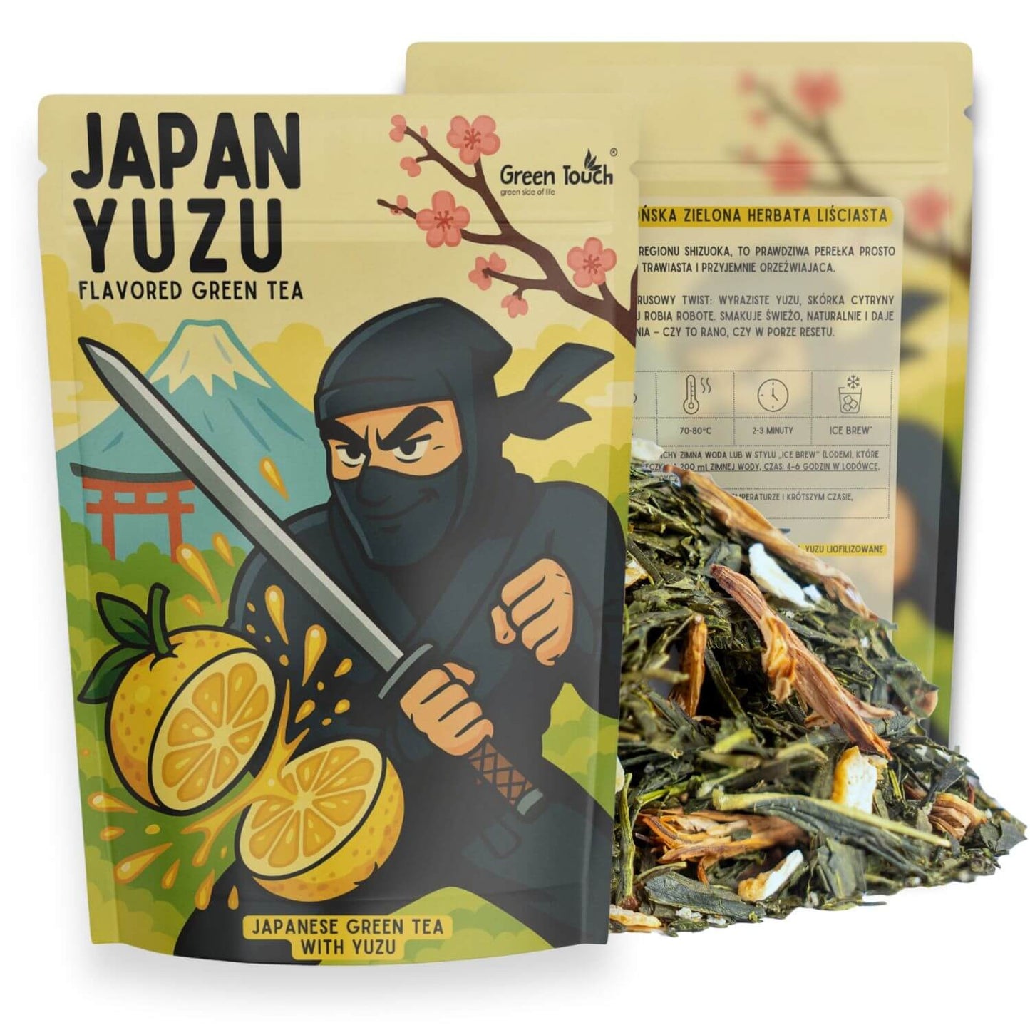 Japan Yuzu 50 g - herbata zielona japońska yuzu cytryna aloes sencha shizuoka