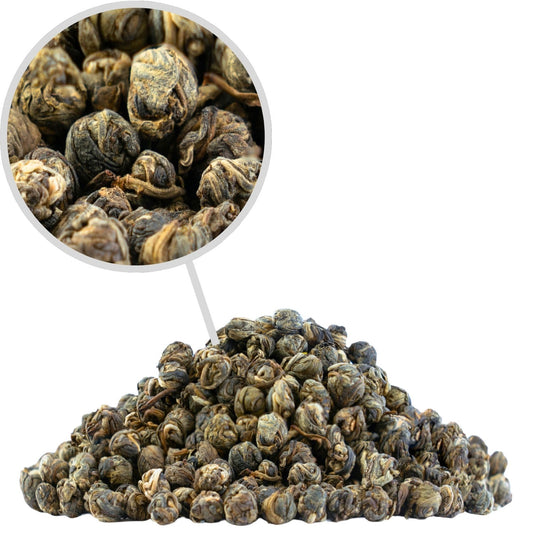 Long Zhu 50 g herbata zielona jaśminowa – perły smaku i aromatu