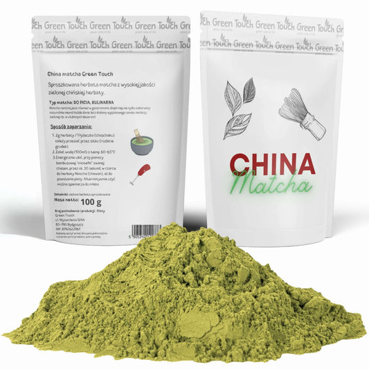 Matcha zielona sproszkowana herbata 100 g keto zdrowa w proszku jakość