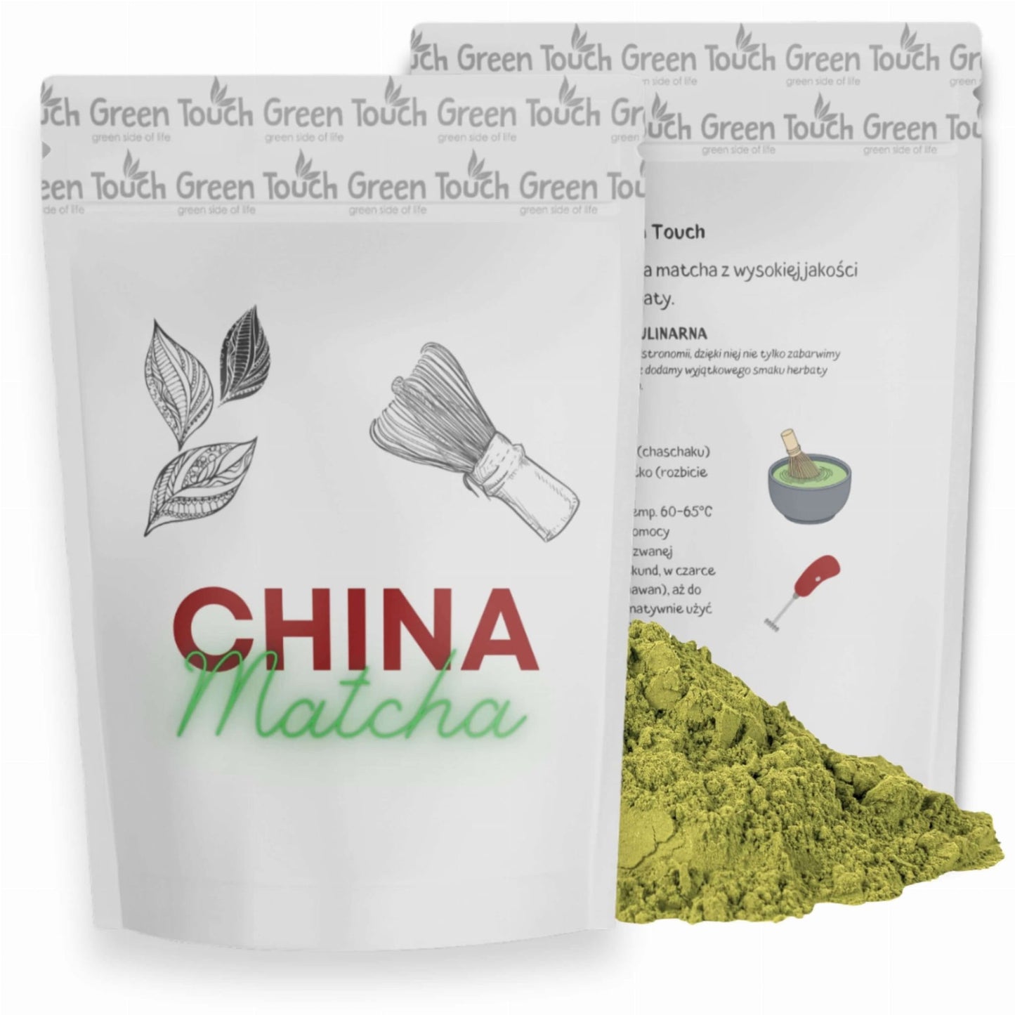 Matcha zielona sproszkowana herbata 100 g keto zdrowa w proszku jakość