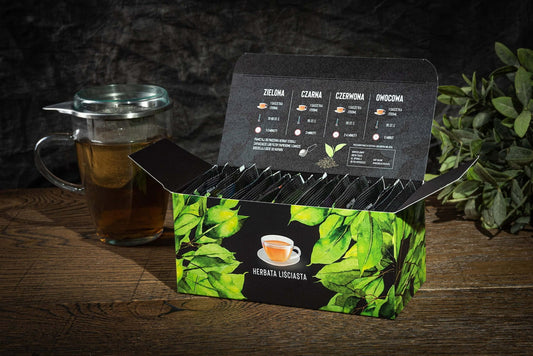 Zestaw herbat 20 sztuk Green Touch w pudełku, ekspozytorze