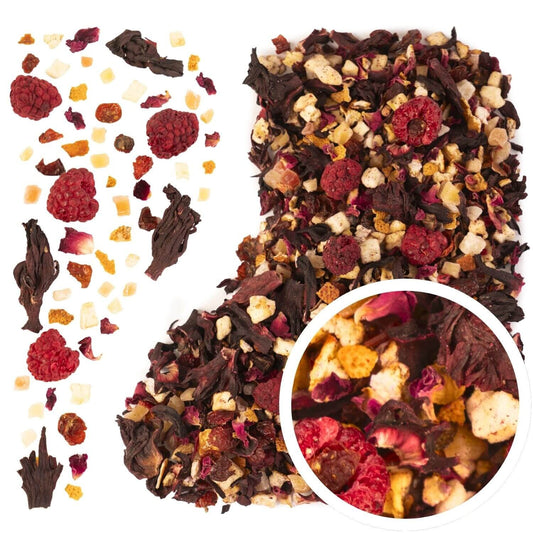 Kolorowa rozkosz 100 g - herbata owocowa napar malina liofilizowana herbatka
