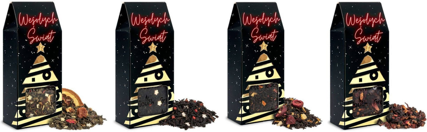 Zestaw świątecznych herbat w pudełkach 4szt.