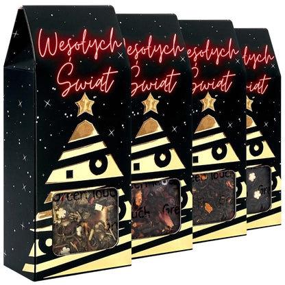 Zestaw świątecznych herbat w pudełkach 4szt.