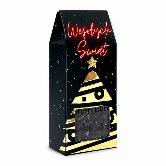 Herbata świąteczna w pudełku na prezent - Earl grey niebieski 60 g