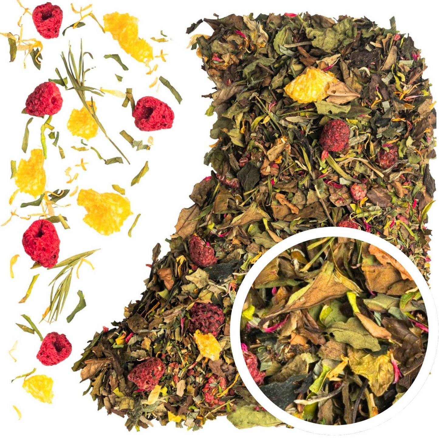 Biała Perła 50 g herbata premium z papają, porzeczką i nutą pomarańczy