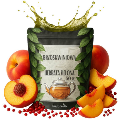 Brzoskwiniowa 50 g herbata zielona z brzoskwinią i nutą pieprzu