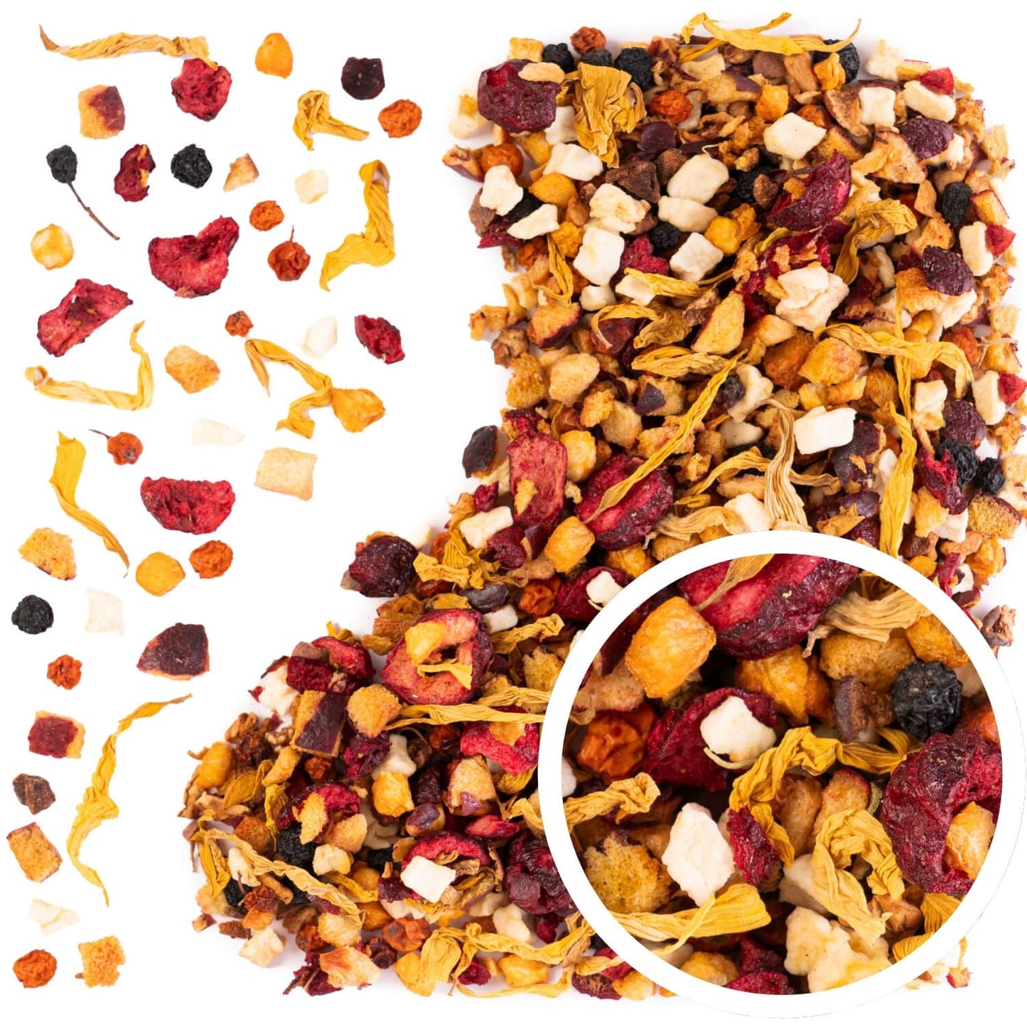 Cherry sunset 50 g - herbata owocowa wiśnia śliwka brzoskwinia jarzębina