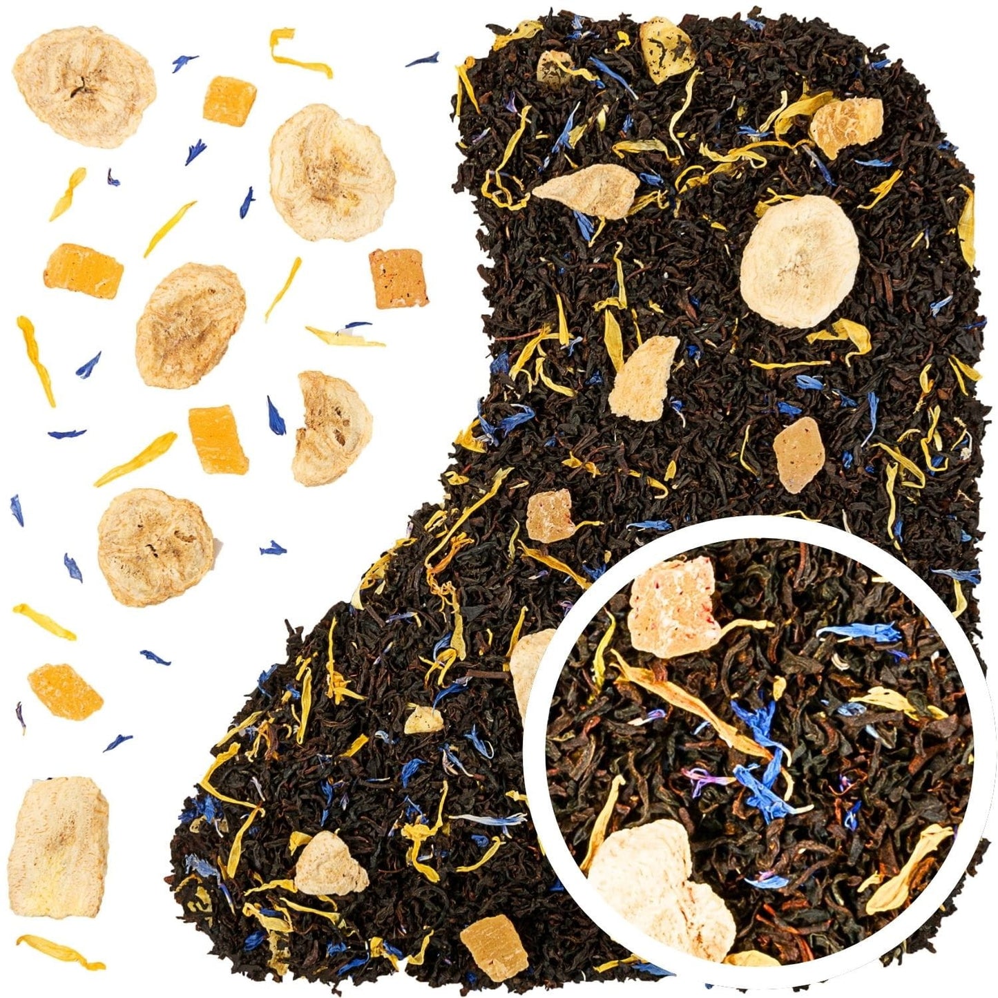 African queen 50 g - herbata czarna liściasta ceylon banan ananas bławatek