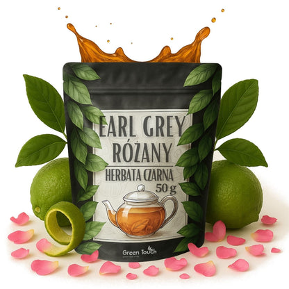 Earl grey czerwony 50 g - herbata czarna różany ceylon aromatyczna bergamotka