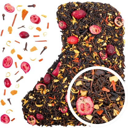 Wigilijna 50 g - herbata czarna świąteczna pomarańcza z goździkiem żurawina