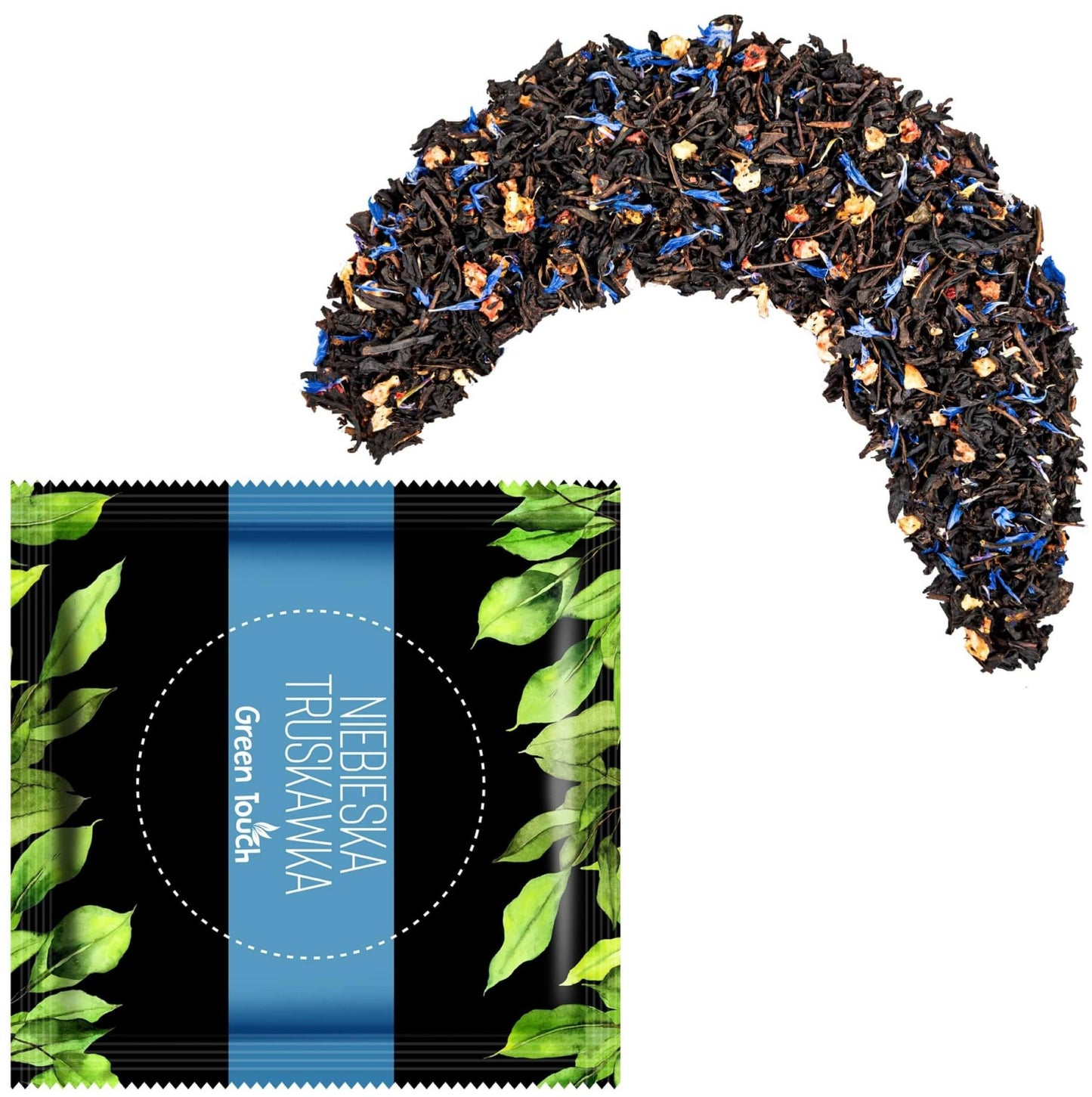 Herbata czarna Niebieska truskawka w saszetce