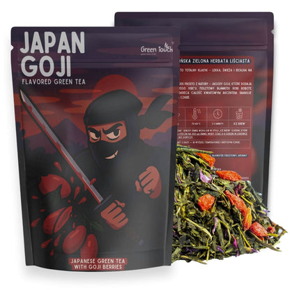 Japan Goji 50 g - herbata zielona japońska Shizuoka jagody goji naturalna