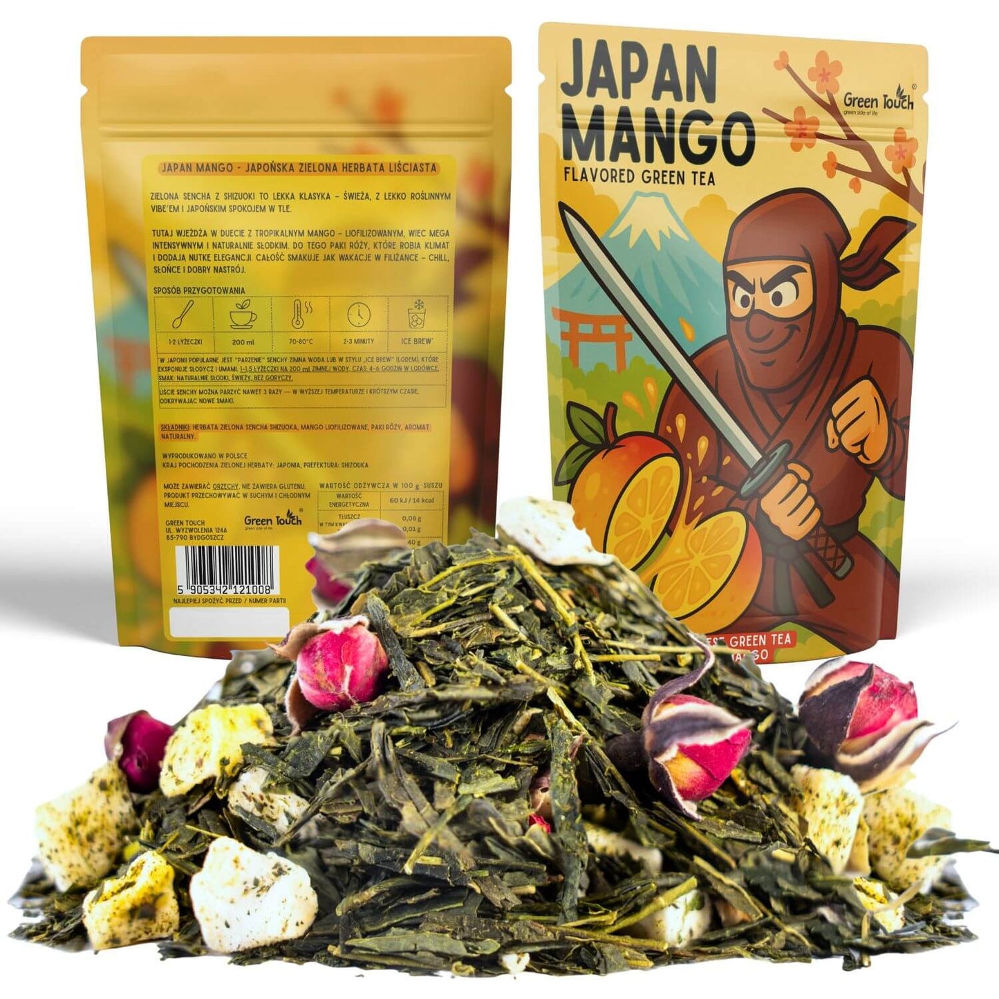 Japan Mango 50 g - herbata zielona japońska sencha Shizuoka mango naturalna