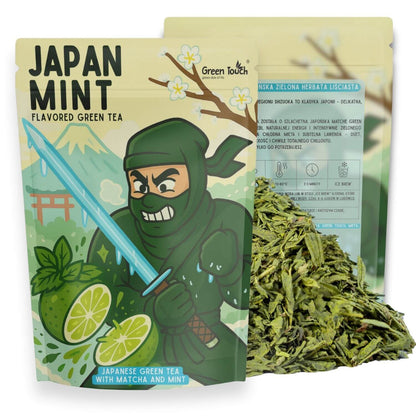 Japan Mint 50 g - herbata zielona japońska Shizuoka matcha mięta lawenda