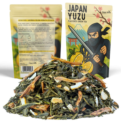 Japan Yuzu 50 g - herbata zielona japońska yuzu cytryna aloes sencha shizuoka
