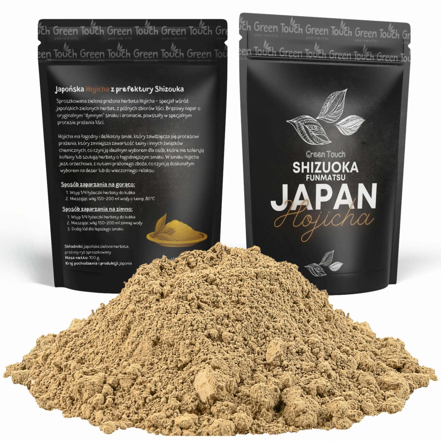 Hojicha Shizuoka Japan 100 g - sproszkowana japońska zielona herbata