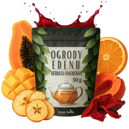 Ogrody Edenu 50 g - herbata owocowa z mango, papają i skórką granatu