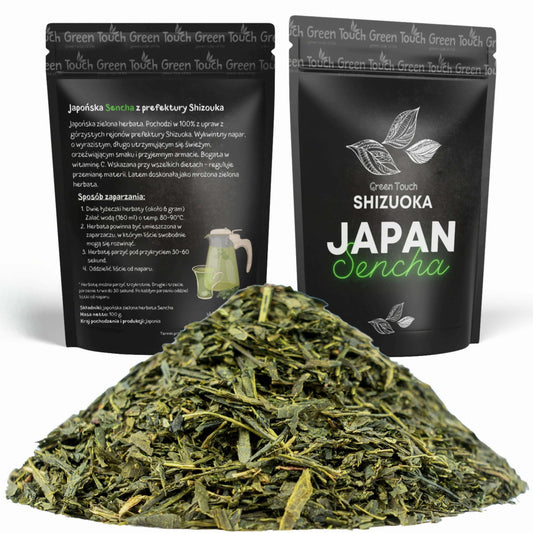 Sencha Shizuoka 100 g – japońska zielona herbata o świeżym, roślinnym aromacie