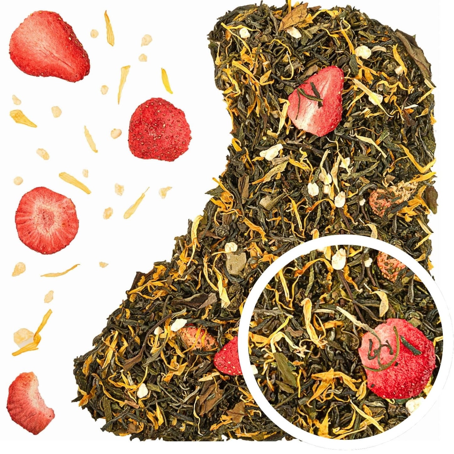 Skarby Wschodu 50 g herbata zielona z ananasem, truskawką i oolong