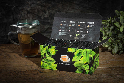 Zestaw herbat 20 sztuk Green Touch w pudełku, ekspozytorze