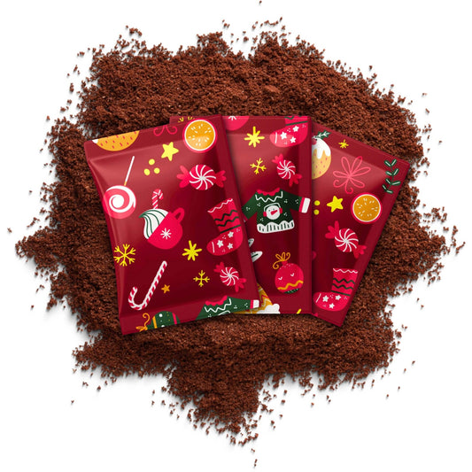 Kalendarz adwentowy z kawą mieloną arabica choinka prezent Green Touch